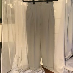 High waisted cuffed pants